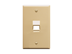 Picture of Faceplate Angled 1-gang 1-port Ivory - 0 of 1