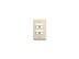 Picture of Faceplate Angled 1-gang 4-port Almond - 0 of 1
