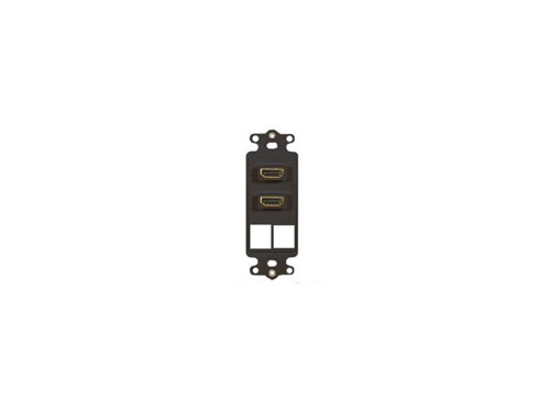 Insert Decorex 2-port Dual Hdmi Bk