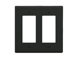 Picture of Faceplate Decorex 2-gang Black