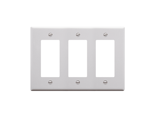 Faceplate Decorex 3-gang White