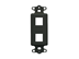Picture of Blank Insert Decorex 2-port Black - 0 of 1