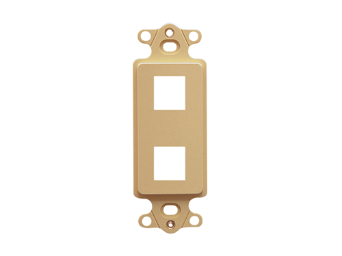 Blank Insert Decorex 2-port Ivory