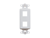 Picture of Blank Insert Decorex 2-port White - 0 of 1