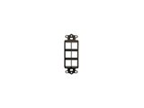 Picture of Blank Insert Decorex Hd 6-port Black