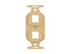 Picture of Insert Electrical 2-port Ivory - 0 of 1
