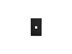 Picture of Faceplate Flat 1-gang 1-port Black - 0 of 1