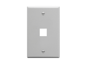 Picture of Faceplate Flat 1-gang 1-port Gray