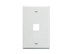 Picture of Faceplate Flat 1-gang 1-port White - 0 of 1