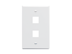 Picture of Faceplate Flat 1-gang 2-port White - 0 of 1