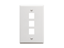 Picture of Faceplate Flat 1-gang 3-port White