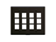 Picture of Faceplate Flat 2-gang 12 Port Black