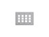 Picture of Faceplate Flat 3-gang 12-port Gray - 0 of 1