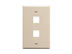 Picture of Faceplate Oversized 2-port Almond - 0 of 1