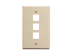 Picture of Faceplate Oversized 3-port Almond - 0 of 1