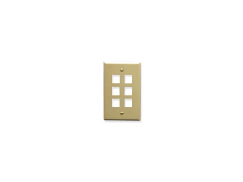 Faceplate Oversized 6-port Ivory