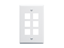 Picture of Faceplate Oversized 6-port White