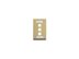 Picture of Blank Faceplate Id 1-gang 3-port Ivory - 0 of 1