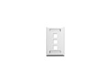 Picture of Blank Faceplate Id 1-gang 3-port White