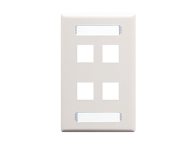 Picture of Blank Faceplate Id 1-gang 4-port White