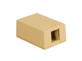 Picture of Surface Mount Box 1-port Ivory