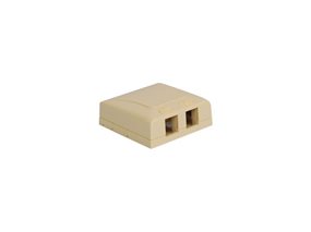 Picture of Surface Mount Box Elite 2-port Ivory