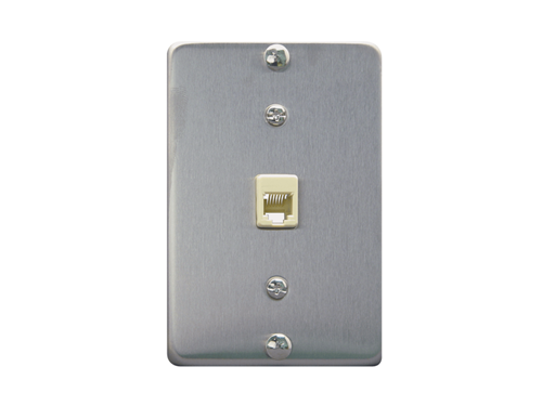 Wall Plate Telephone 6p6c Stainless Steel