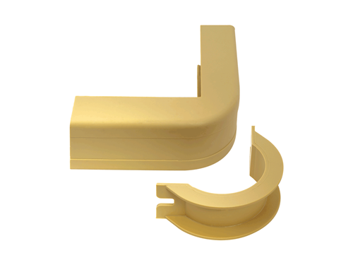 Outside Corner & Base 1 1/4" Ivory 10pk