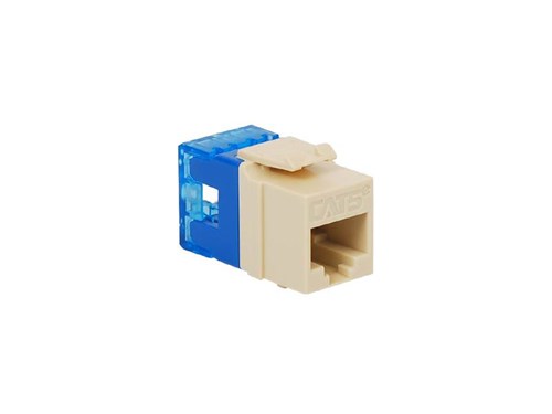 Cat5e Modular Keystone Jack - RJ45 (8P8C) Hd - Almond