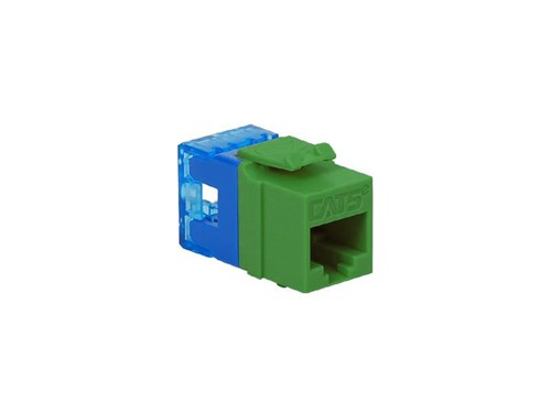 Cat5e Modular Keystone Jack - RJ45 (8P8C) Hd - Green