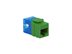 Picture of Cat5e Modular Keystone Jack - RJ45 (8P8C) Hd - Green - 0 of 1