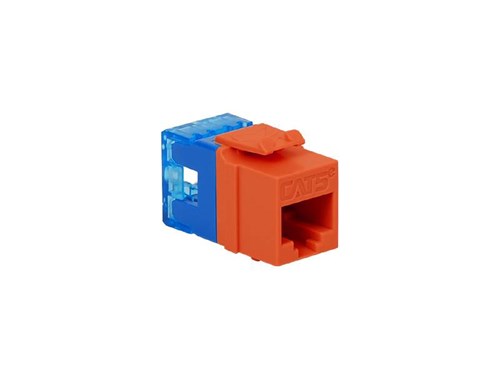 Cat5e Modular Keystone Jack - RJ45 (8P8C) Hd - Orange
