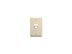 Picture of Faceplate Angled 1-gang 1-port Almond - 0 of 1
