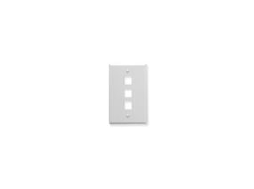Picture of Faceplate Oversized 3-port White