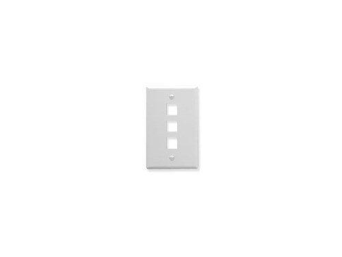 Faceplate Oversized 3-port White