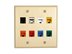 Picture of 8 Port Keystone Faceplate - Dual Gang - Ivory - 1 of 3