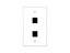 2 port keystone faceplate single gang wall plate