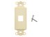 Picture of 1 Port Decorex Face Plate Insert - Ivory - 0 of 4