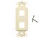 Picture of 2 Port Decorex Face Plate Insert - Ivory - 0 of 4