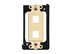 Picture of 2 Port Decorex Face Plate Insert - Ivory - 1 of 4