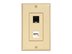 Picture of 2 Port Decorex Face Plate Insert - Ivory - 3 of 4