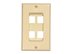 Picture of 4 Port Decorex Face Plate Insert - Ivory - 2 of 4