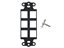 Picture of 6 Port Decorex Face Plate Insert - Black