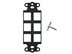 Picture of 6 Port Decorex Face Plate Insert - Black - 0 of 4