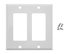 Picture of Dual Gang Decorex Wall Plate - White - 0 of 1