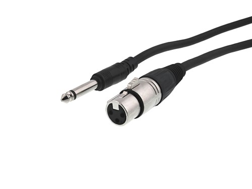 XLR Female to 1/4 Mono Plug - 15 FT
