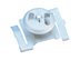 Picture of Twist clip, 1 1/2 Inch T-grid, 5/8 Inch stud with 4WN - Each - 0 of 1