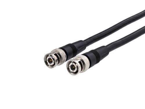 RG6 Coaxial Patch Cable - 12 FT, BNC, Black
