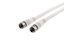 Picture of RG6 CaTV Coaxial Patch Cable - 100 FT, F Type, White
