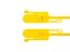 Picture of 15 Inch Blank Tamper Evident Tear Away Yellow Plastic Seal - 100 Pack